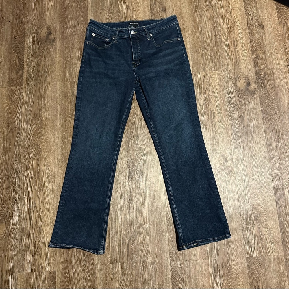 Classic Dark Blue Straight Leg Women's Jeans
